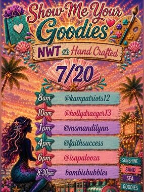 Show Me Your Goodies Live Share Show Train 🚂 NWT or Handcrafted Items